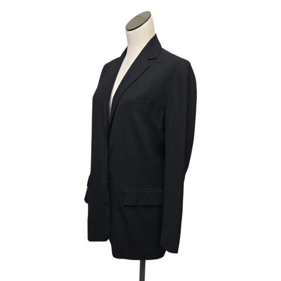 Vince Single Button Notched Collar Soft Crepe Blazer Jacket Size 4 *Inner‎ Flaw* - Picture 8 of 11